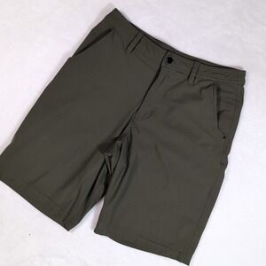 Lululemon Commission ABC Casual Shorts Men 32 Olive Green Technical Stretch 10"